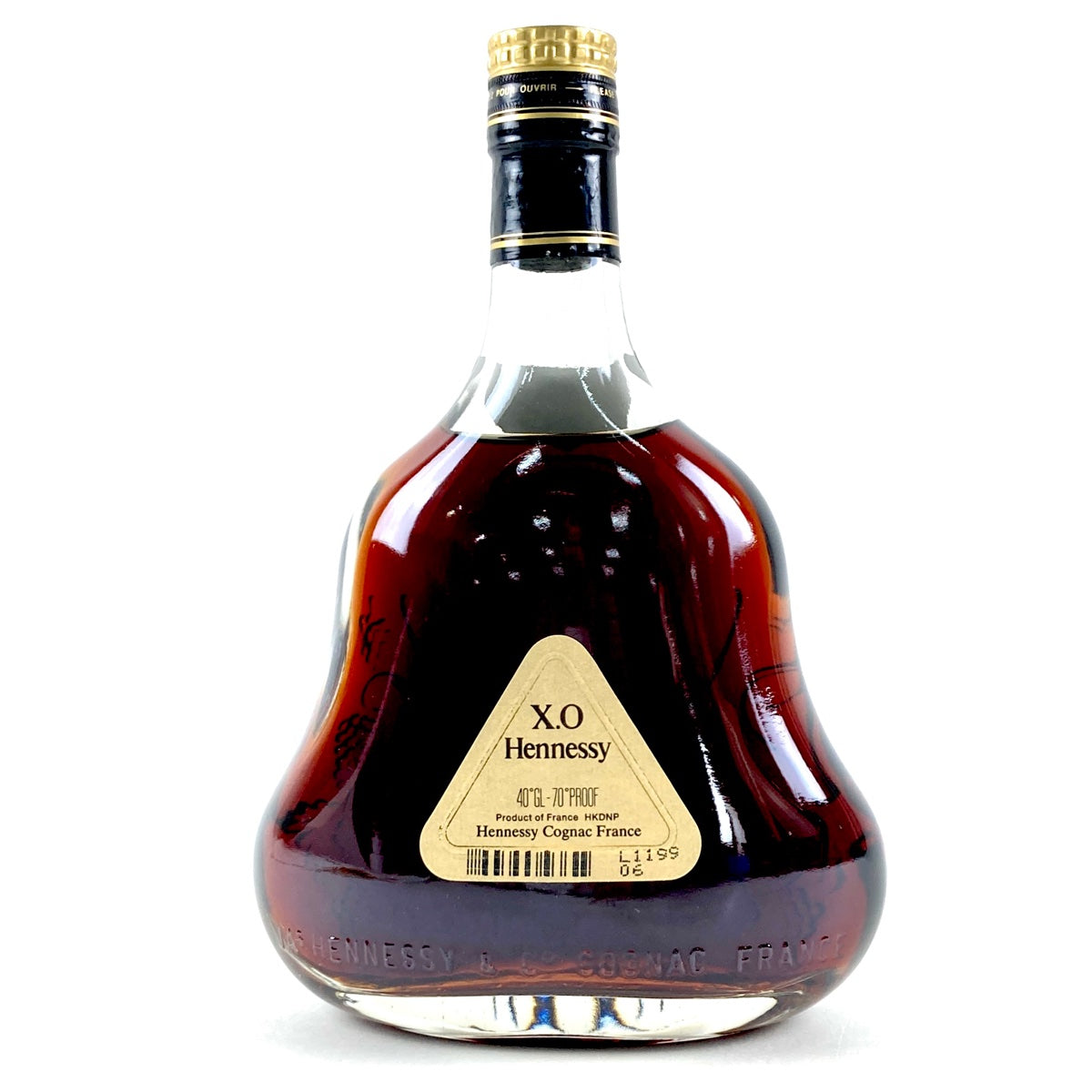 バイセル公式】ヘネシー Hennessy XO 金キャップ クリアボトル