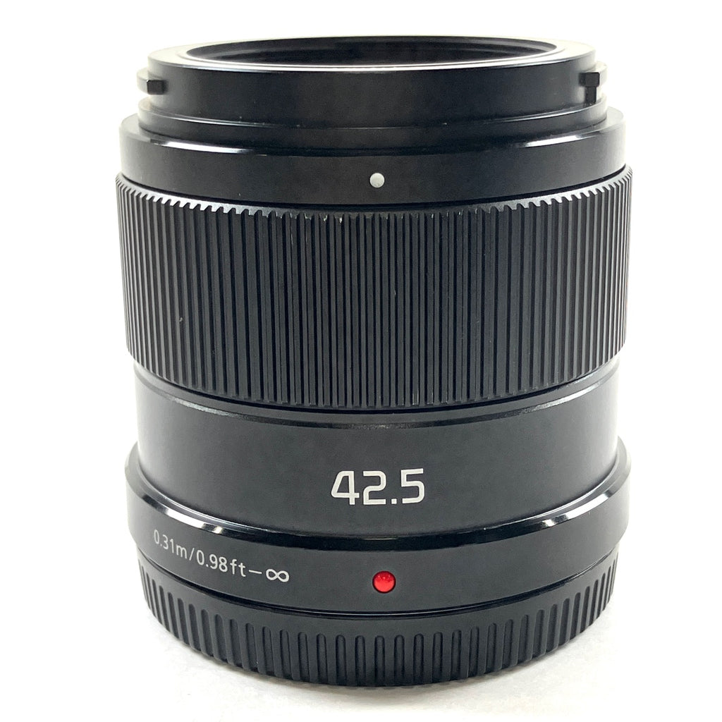パナソニック Panasonic LUMIX G 42.5mm F1.7 ASPH. POWER O.I.S. H-HS043-K ブラック 一眼カメラ用レンズ（オートフォーカス） 【中古】cambb