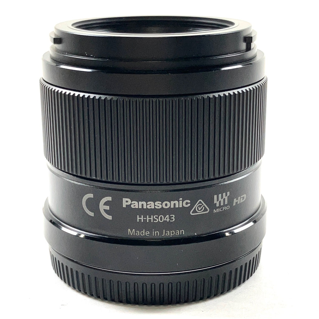 パナソニック Panasonic LUMIX G 42.5mm F1.7 ASPH. POWER O.I.S. H-HS043-K ブラック 一眼カメラ用レンズ（オートフォーカス） 【中古】cambb