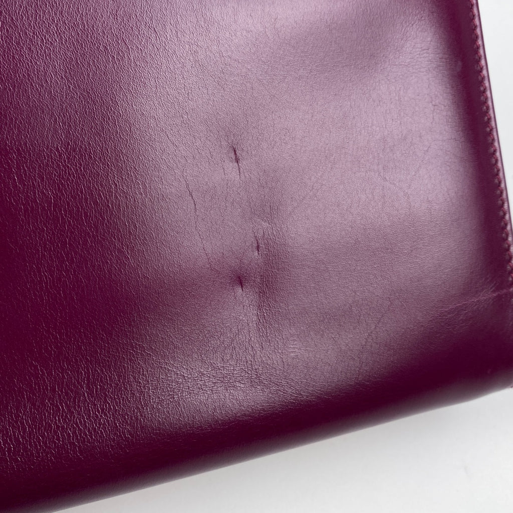 サルヴァトーレフェラガモ ガンチーニ チェーン ショルダーバッグ 2WAY クラッチバッグ ショルダーバッグ レザー パープル 0587 レディース 【中古】brbag