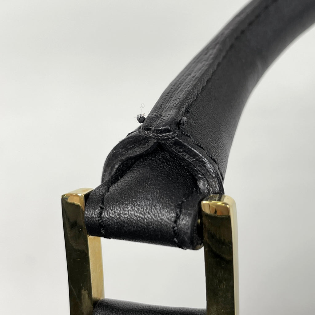 ロエベ アマソナ 26 手提げ ロゴ アナグラム ハンドバッグ レザー ブラック レディース 【中古】brbag