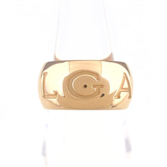 ブルガリ モノロゴリング PG ピンクゴールド 指輪 リング 12号 750 レディース 【中古】brjwl