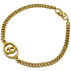 クリスチャンディオール ロゴ ブレスレット オーバルモチーフ CD ブレスレット GP ゴールド レディース 【中古】bracc