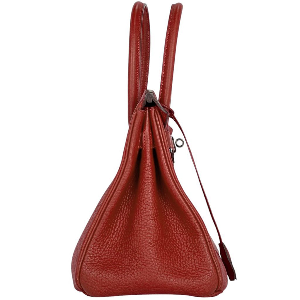 エルメス バーキン 30 ハンドバッグ トリヨンクレマンス ルージュヴィフ レディース 【中古】 brbag