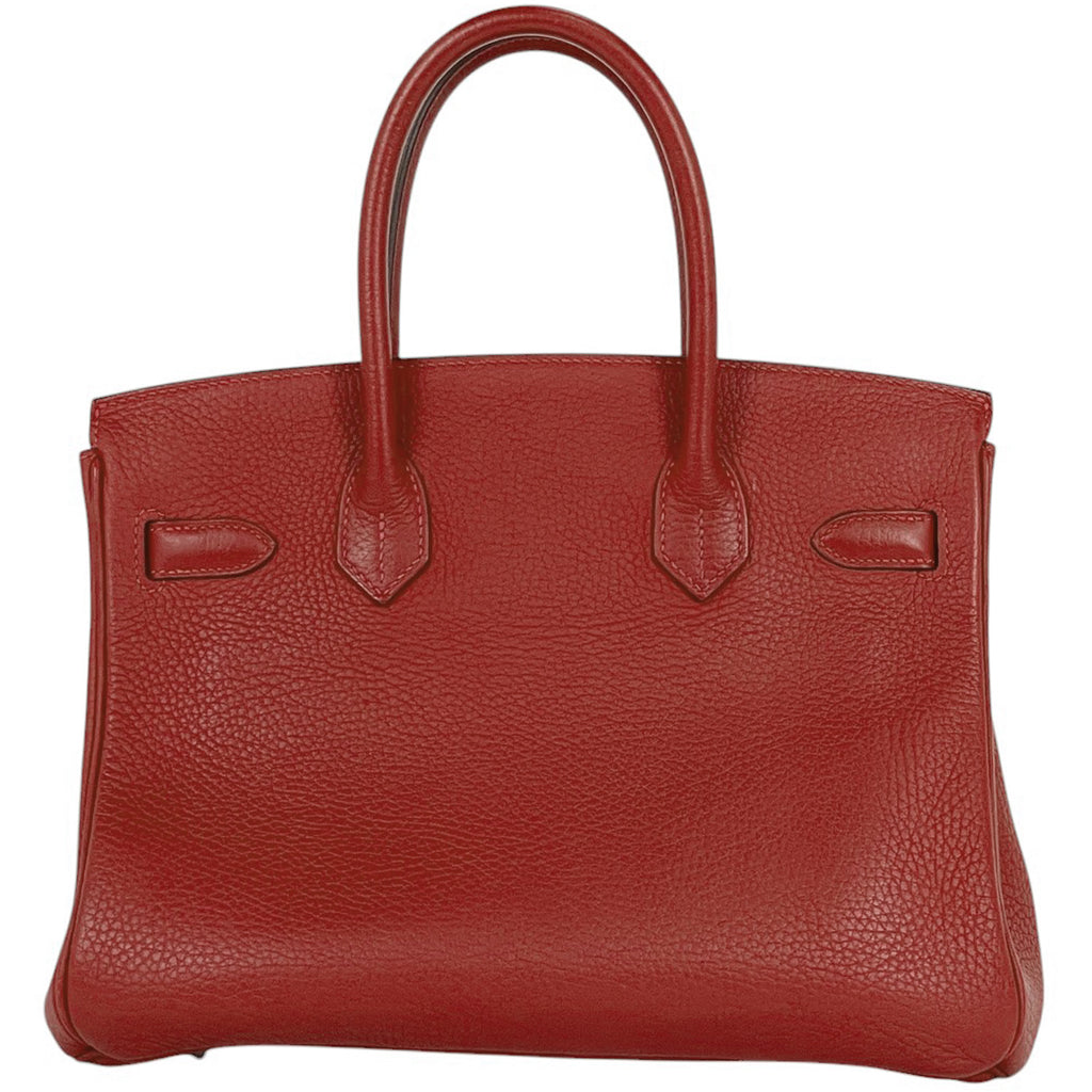 エルメス バーキン 30 ハンドバッグ トリヨンクレマンス ルージュヴィフ レディース 【中古】 brbag