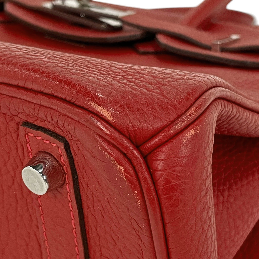エルメス バーキン 30 ハンドバッグ トリヨンクレマンス ルージュヴィフ レディース 【中古】 brbag