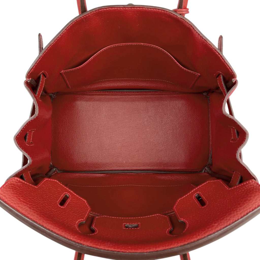 エルメス バーキン 30 ハンドバッグ トリヨンクレマンス ルージュヴィフ レディース 【中古】 brbag