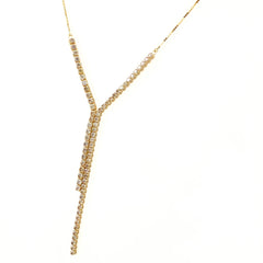 メレダイヤ デザインネックレス YG イエローゴールド ペンダント ネックレス K18 ダイヤモンド レディース 【中古】nbjwl