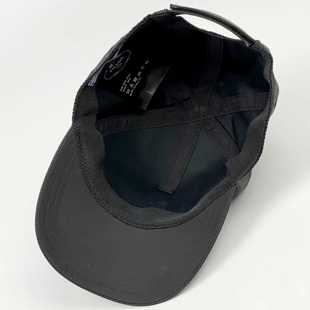 プラダ ロゴ キャップ ベースボールキャップ 帽子 キャップ ナイロン ネロ(ブラック) レディース 【中古】