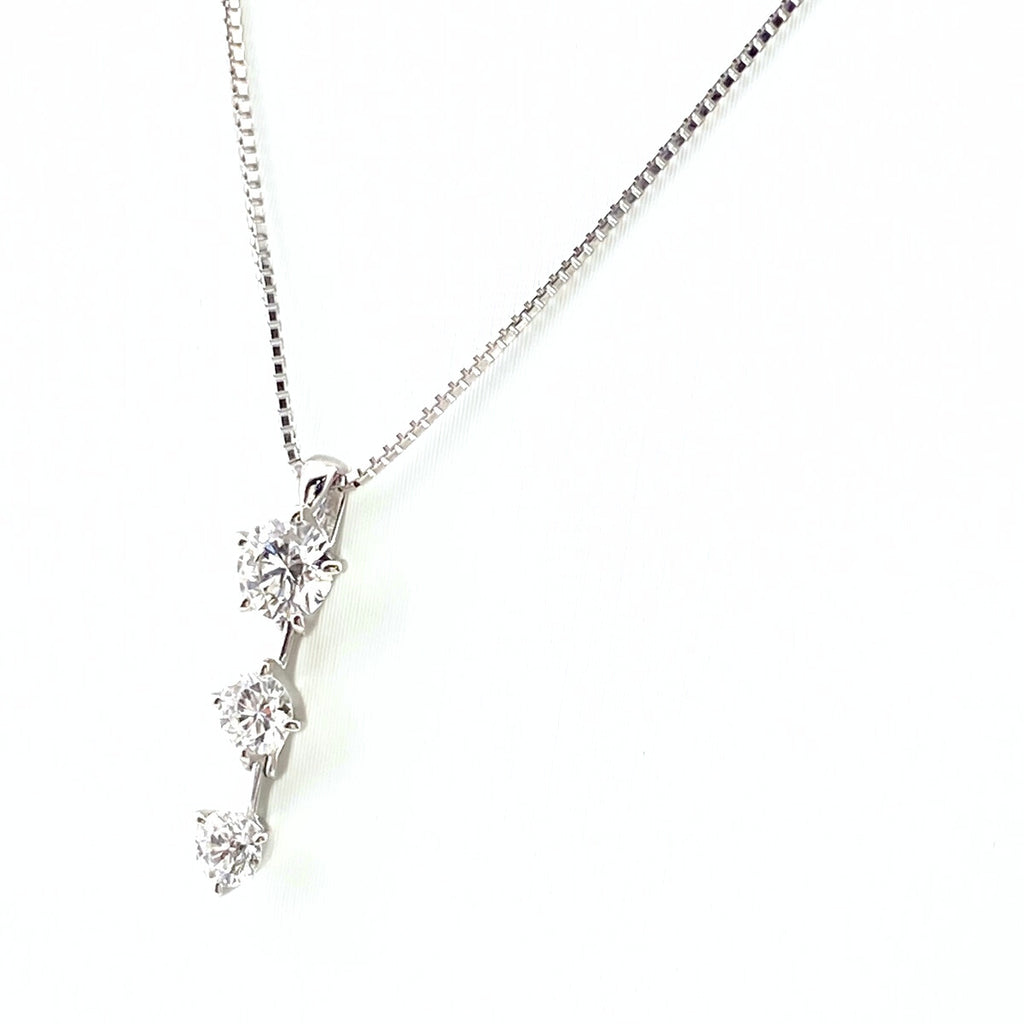 タサキ メレダイヤ デザインネックレス プラチナ ペンダント ネックレス Pt900 Pt850 ダイヤモンド レディース 【中古】brjwl