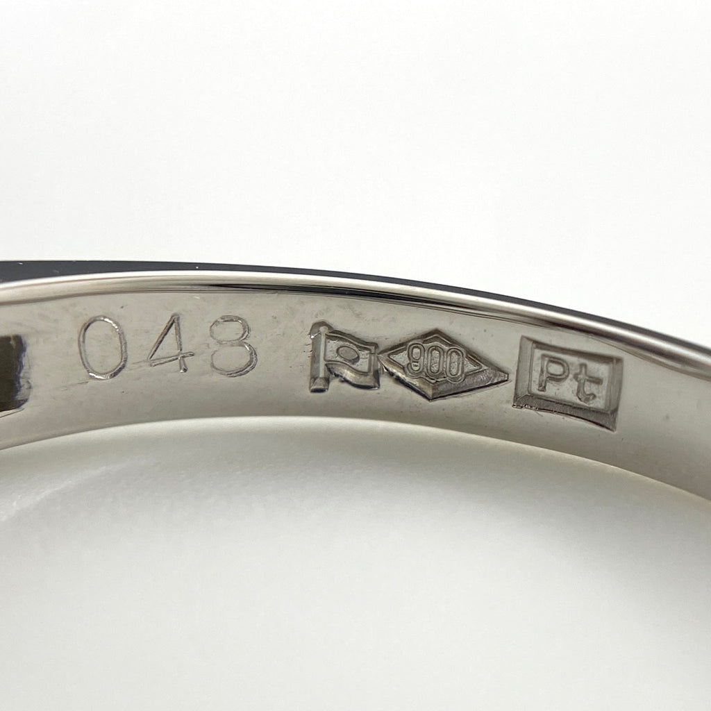 メレダイヤ デザインリング プラチナ 指輪 リング 13号 Pt900 ダイヤモンド レディース 【中古】nbjwl