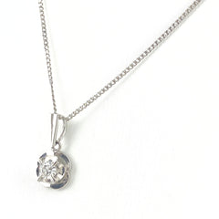 メレダイヤ デザインネックレス プラチナ ペンダント ネックレス Pt900 Pt850 ダイヤモンド レディース 【中古】nbjwl