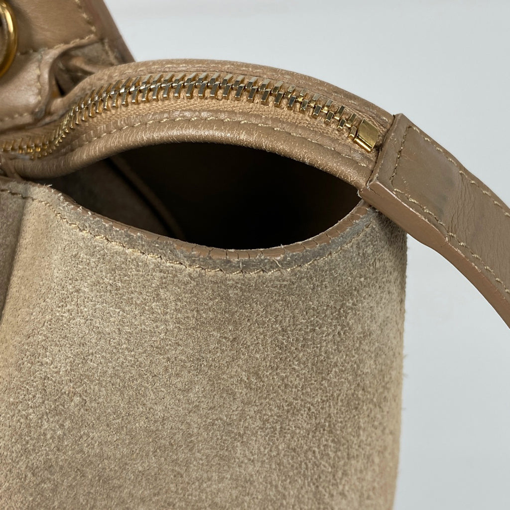 イヴ・サンローラン ダウンタウン カバス 2WAY ショルダーバッグ ハンドバッグ レザー ベージュ 436832 レディース 【中古】 brbag