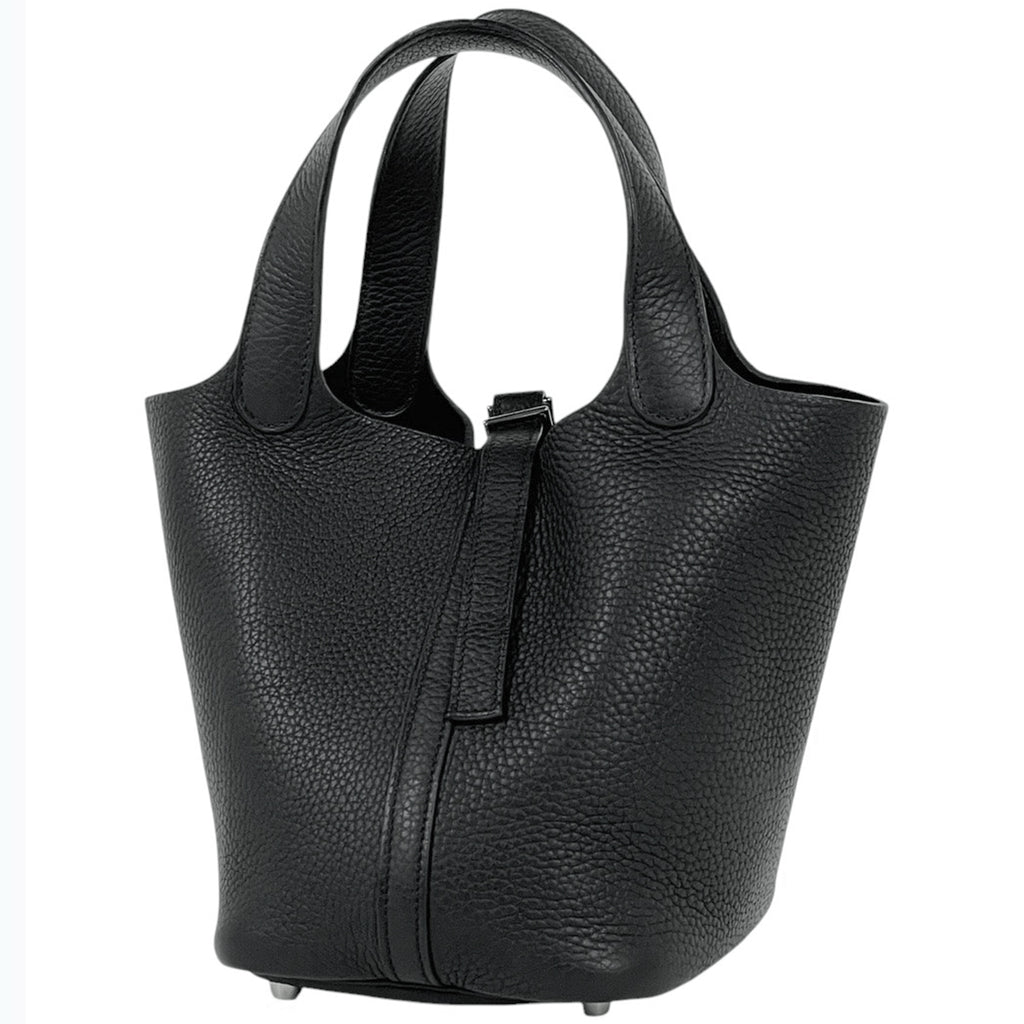 エルメス ピコタン PM ミニバッグ ハンドバッグ トリヨンクレマンス ブラック □I レディース 【中古】brbag