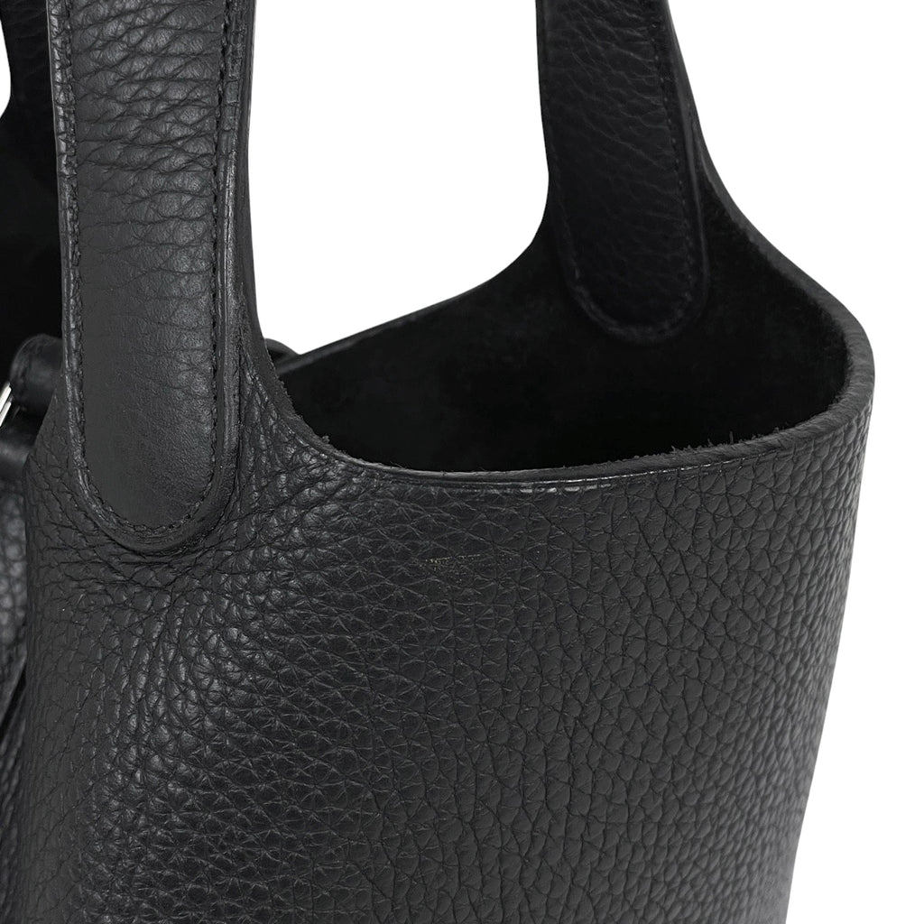 エルメス ピコタン PM ミニバッグ ハンドバッグ トリヨンクレマンス ブラック □I レディース 【中古】brbag