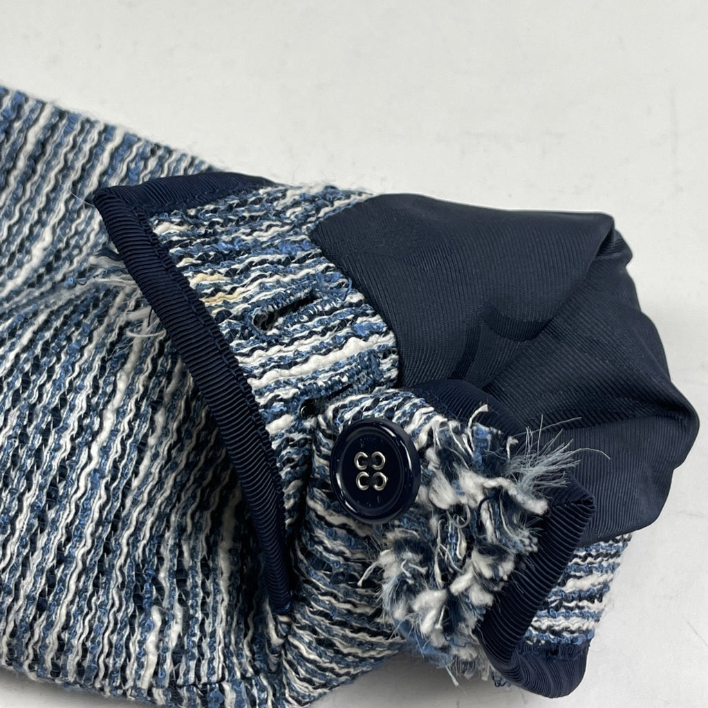 コーチ ノーカラー ジャケット ツイード アウター その他ジャケット ブルー レディース 【中古】brapp