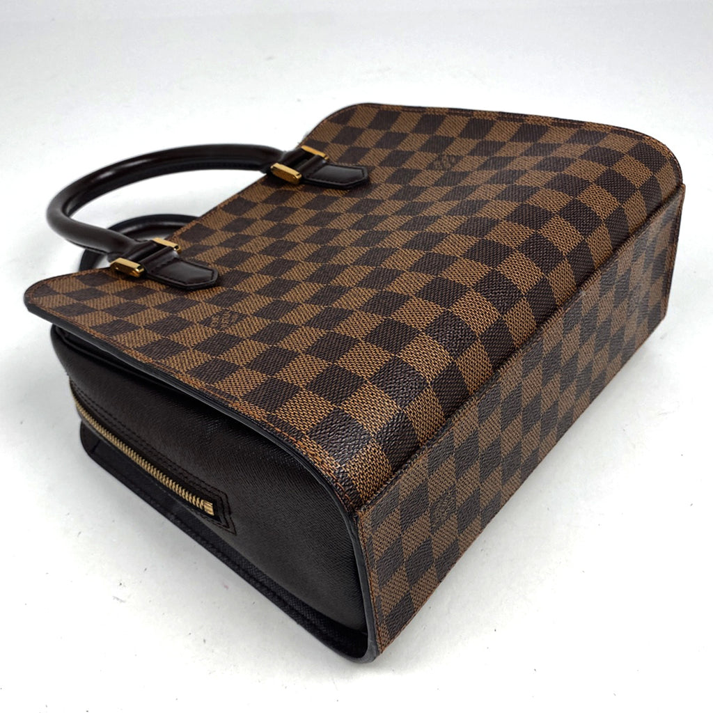 ルイ・ヴィトン トリアナ 手提げ ハンドバッグ ダミエ ブラウン N51155 レディース 【中古】brbag