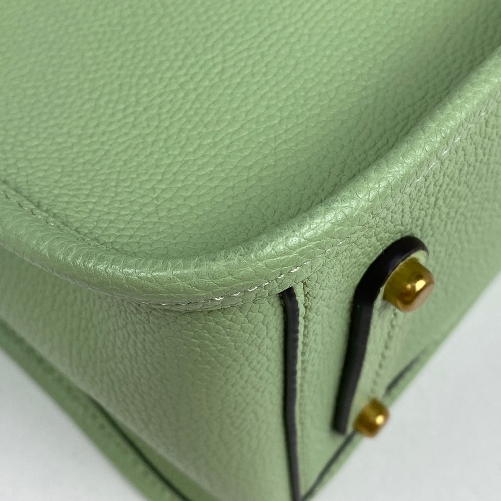 コーチ タイラー キャリーオール 2WAY ショルダーバッグ ハンドバッグ レザー ライトグリーン C3460 レディース 【中古】brbag