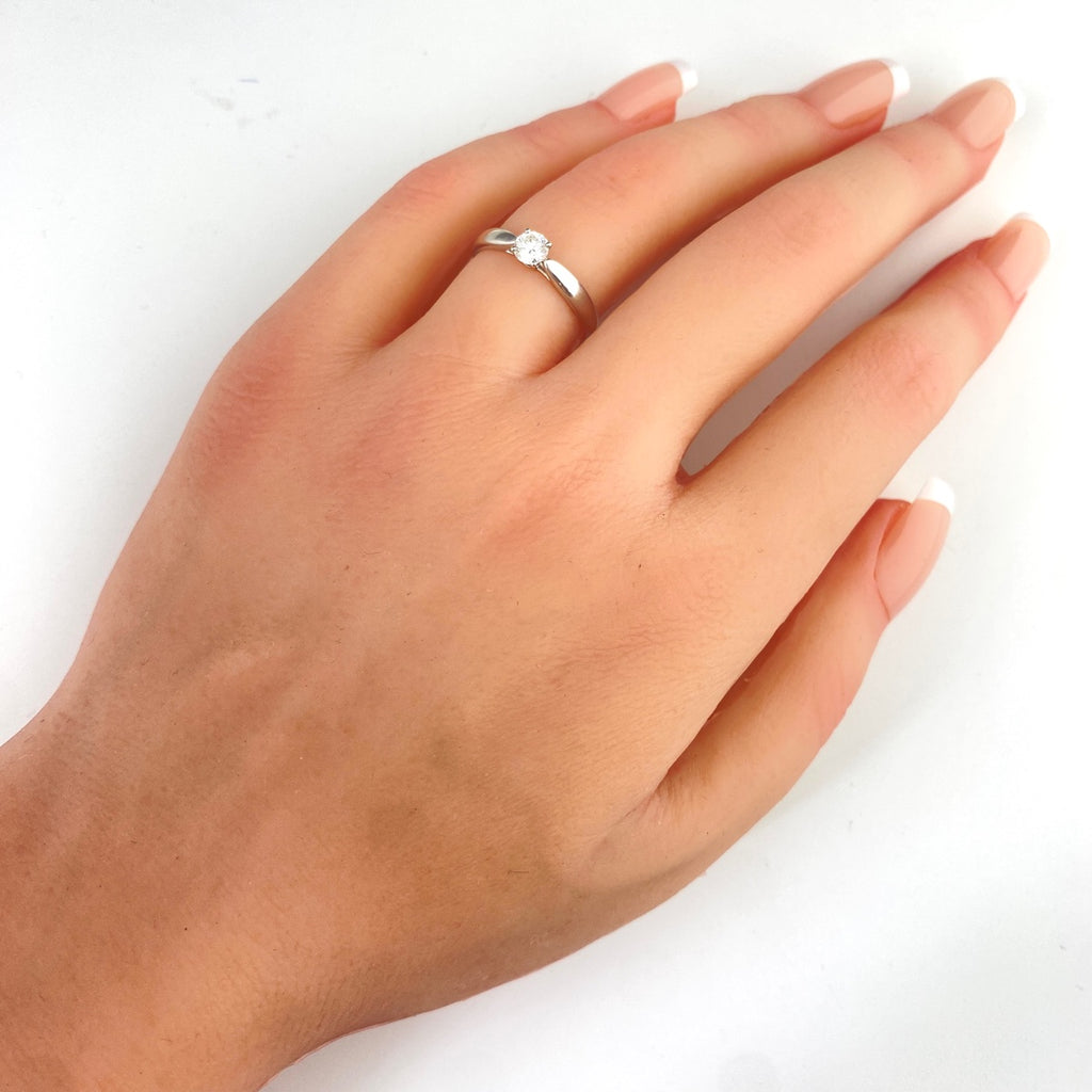 ティファニー ハーモニー リング プラチナ 指輪 ダイヤモンド リング 11号 Pt950 ダイヤモンド レディース 【中古】brjwl