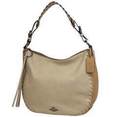 コーチ ロゴ トートバッグ 2WAY ショルダーバッグ トートバッグ レザー ベージュ 69615 レディース 【中古】brbag