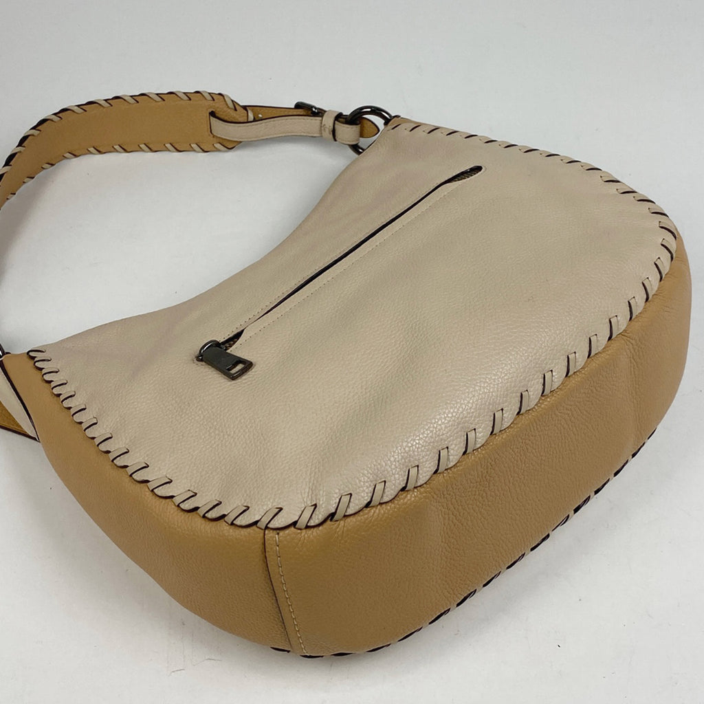 コーチ ロゴ トートバッグ 2WAY ショルダーバッグ トートバッグ レザー ベージュ 69615 レディース 【中古】brbag