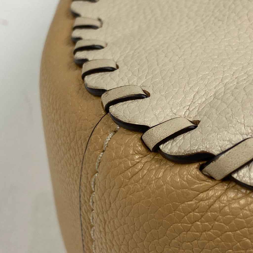 コーチ ロゴ トートバッグ 2WAY ショルダーバッグ トートバッグ レザー ベージュ 69615 レディース 【中古】brbag