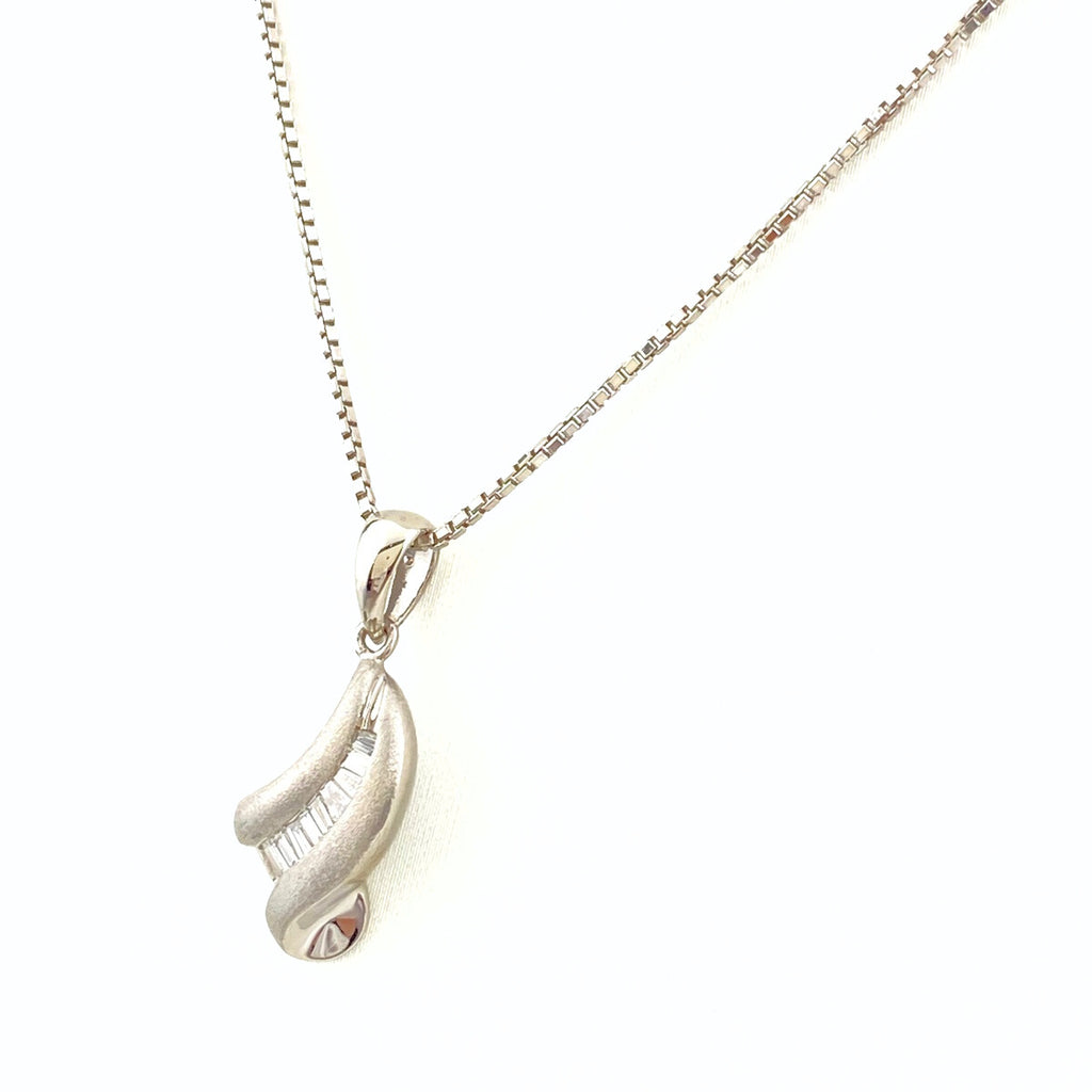 メレダイヤ デザインネックレス プラチナ ペンダント ネックレス Pt850 ダイヤモンド レディース 【中古】nbjwl