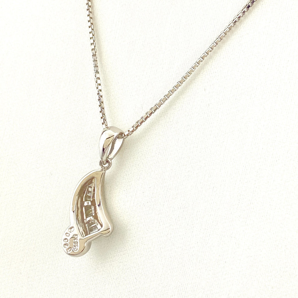 メレダイヤ デザインネックレス プラチナ ペンダント ネックレス Pt850 ダイヤモンド レディース 【中古】nbjwl