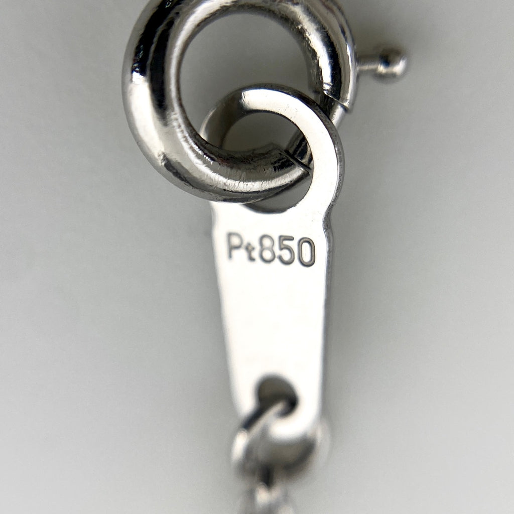 クロスモチーフ デザインネックレス プラチナ ペンダント メレダイヤ ネックレス Pt900 Pt850 ダイヤモンド レディース 【中古】nbjwl