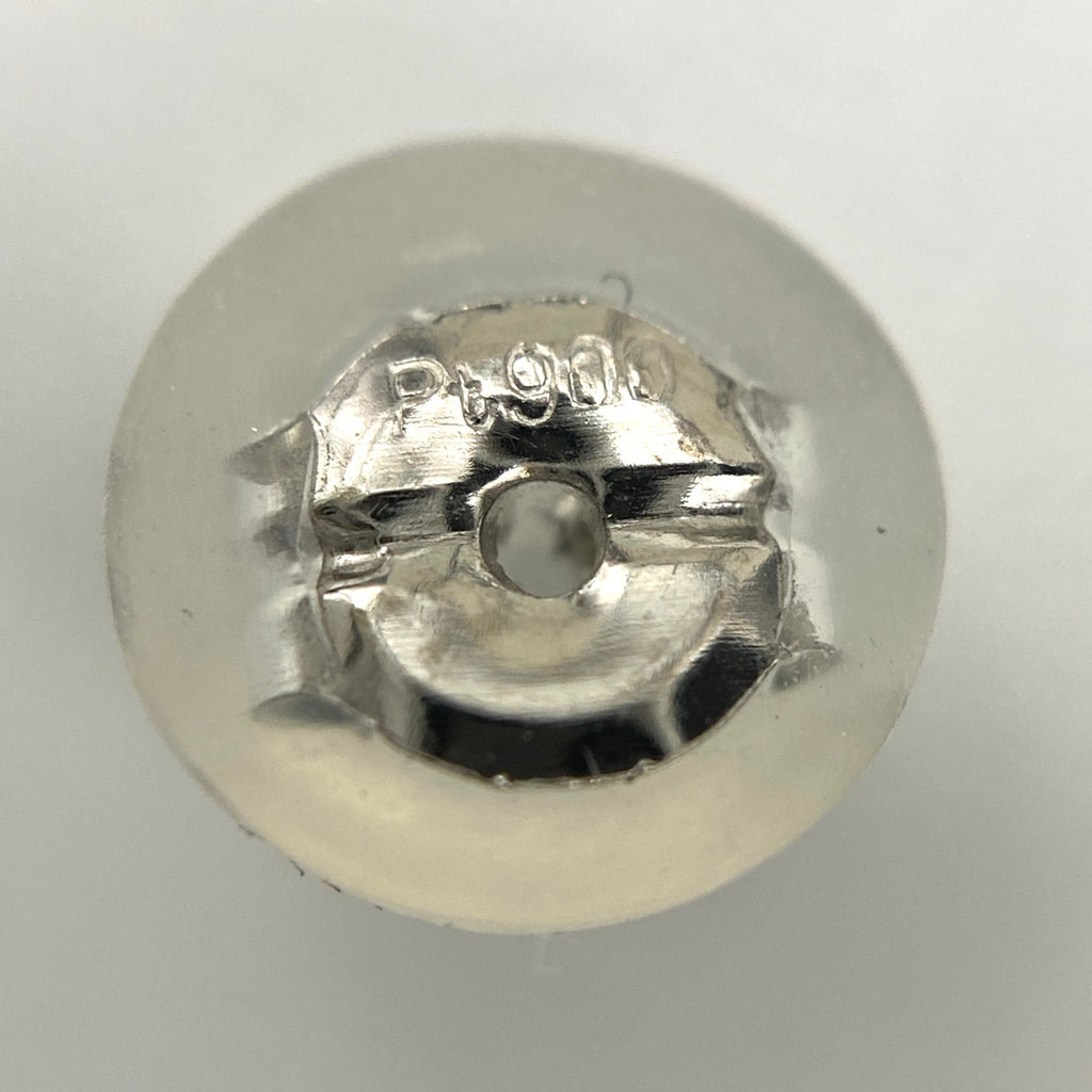 ガーネット デザインピアス プラチナ メレダイヤ ピアス Pt900 ガーネット ダイヤモンド レディース 【中古】nbjwl