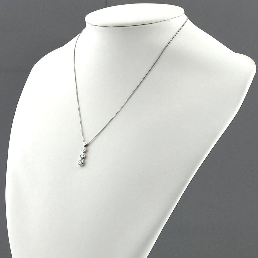 メレダイヤ デザインネックレス プラチナ ペンダント ネックレス Pt900 Pt850 ダイヤモンド レディース 【中古】nbjwl