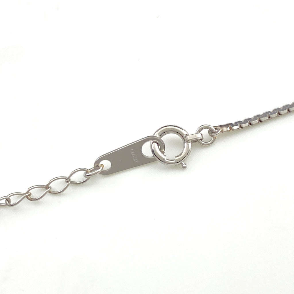 サファイア デザインネックレス プラチナ ペンダント メレダイヤ ネックレス Pt900 Pt850 サファイア レディース 【中古】nbjwl