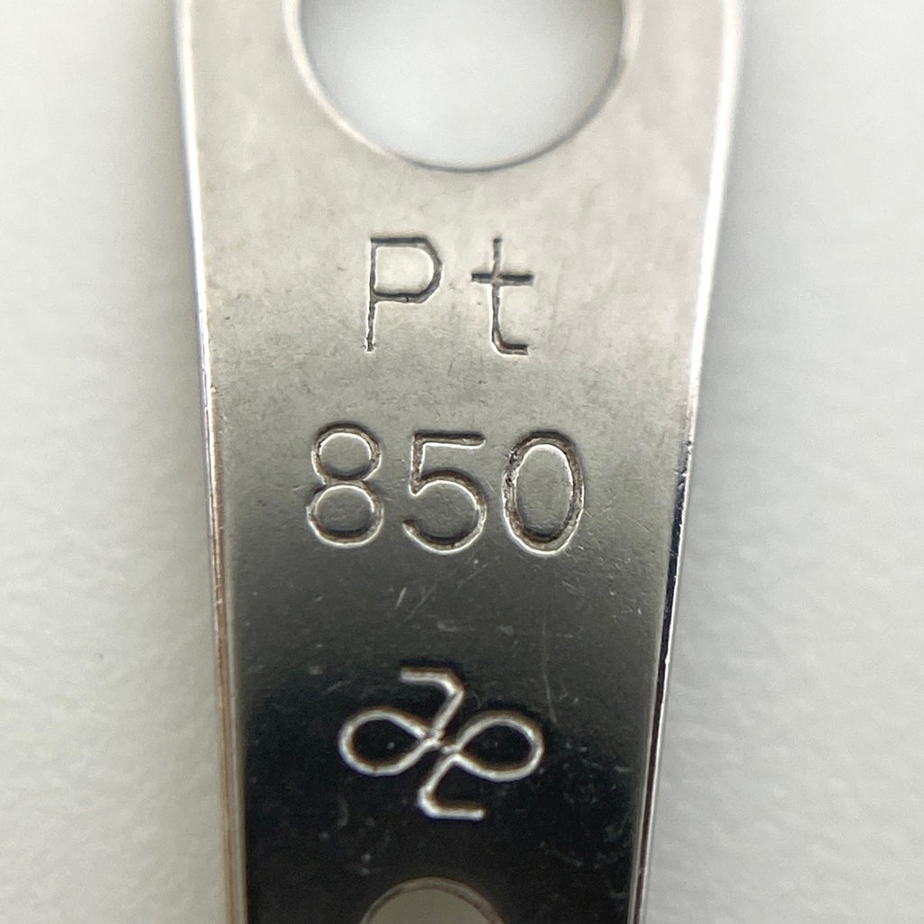 サファイア デザインネックレス プラチナ ペンダント メレダイヤ ネックレス Pt850 サファイア ダイヤモンド レディース 【中古】nbjwl