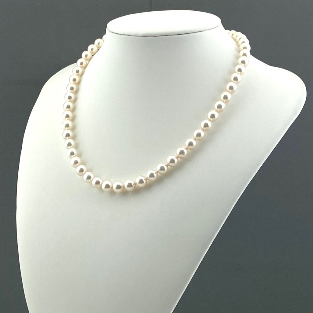 パール デザインネックレス SILVER シルバー 真珠 ネックレス SV パール レディース 【中古】nbjwl