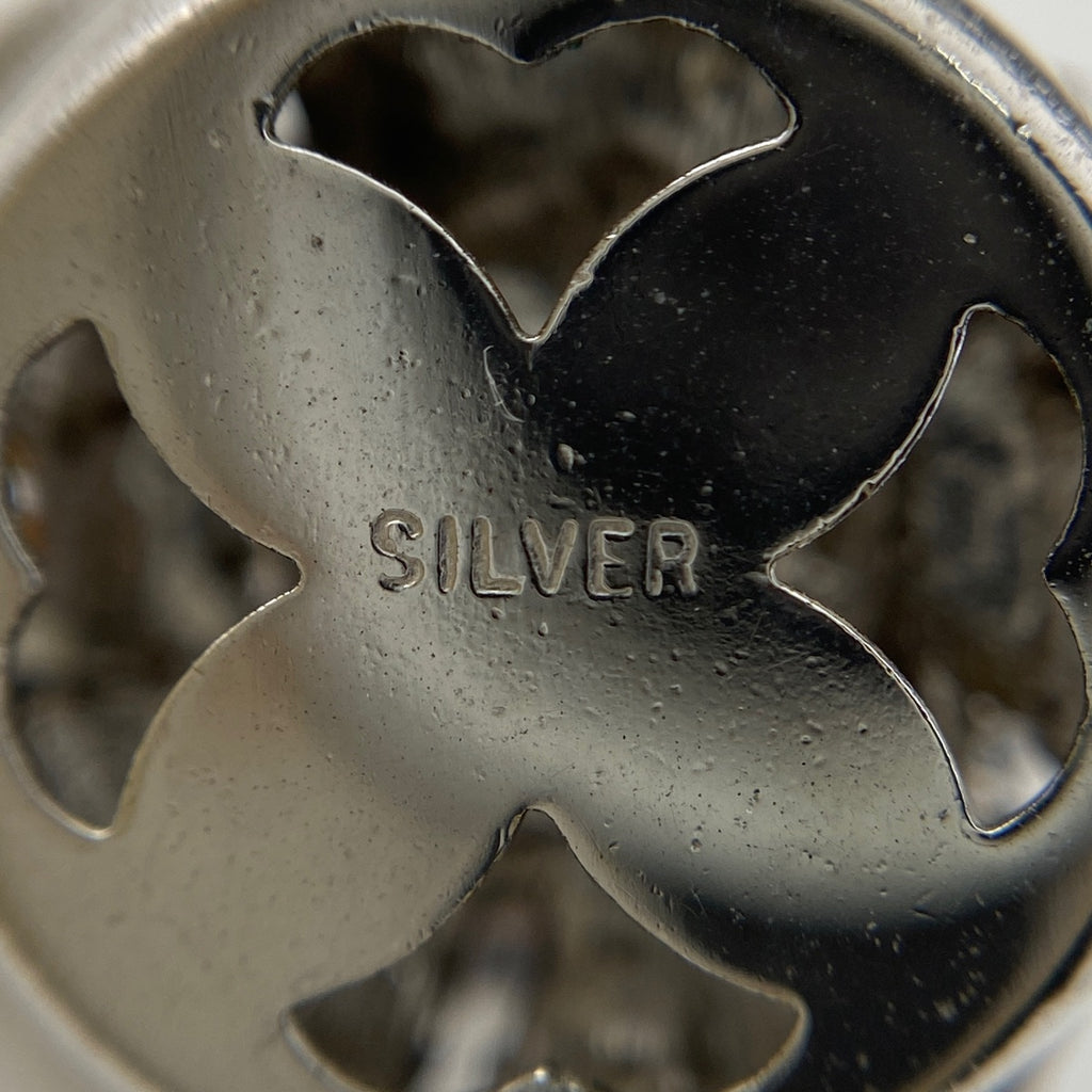 パール デザインネックレス SILVER シルバー 真珠 ネックレス SV パール レディース 【中古】nbjwl