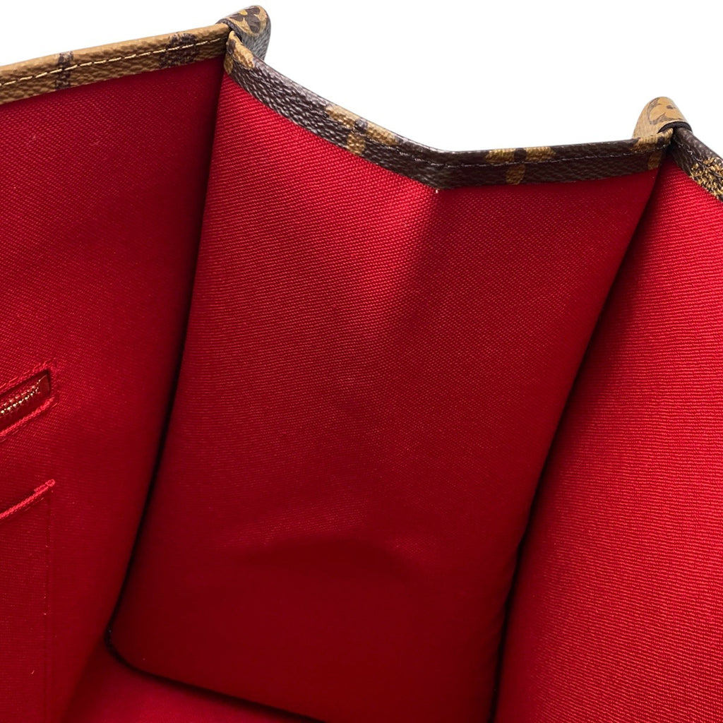 【在庫一掃】 ルイ・ヴィトン オンザゴー MM 2WAY ショルダーバッグ モノグラムジャイアント トートバッグ モノグラムリバース ブラウン M45321 レディース 【中古】brbag