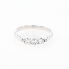 メレダイヤ デザインリング プラチナ 指輪 リング 9号 Pt900 ダイヤモンド レディース 【中古】nbjwl