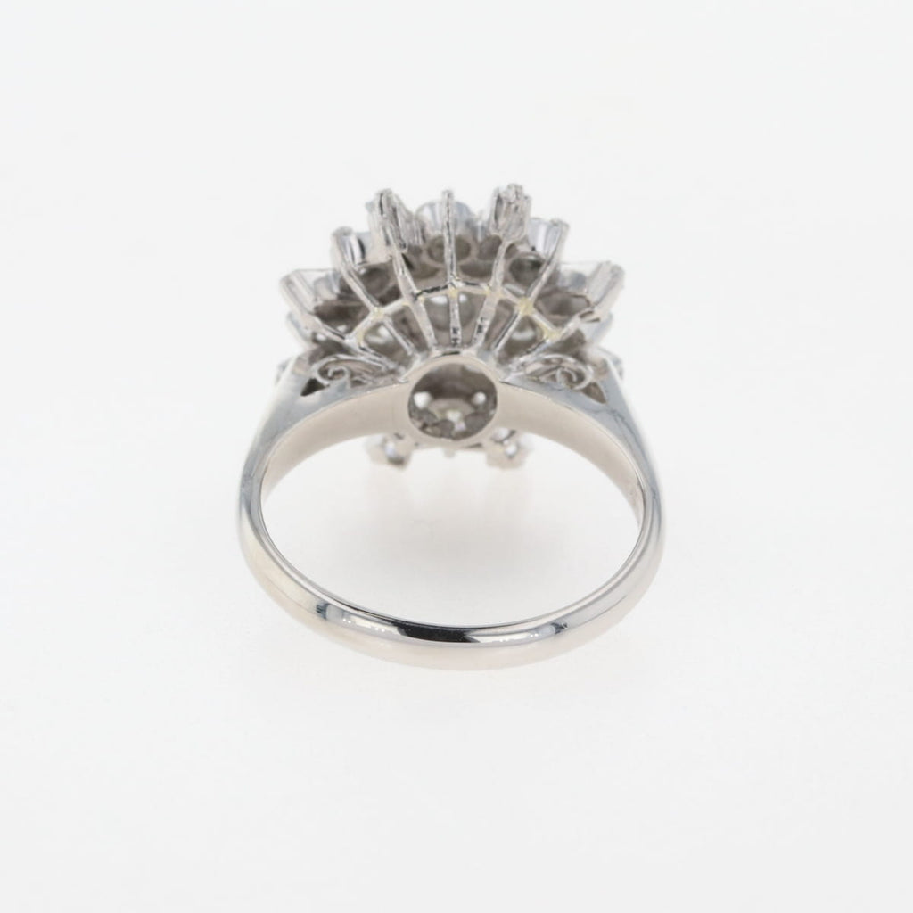 メレダイヤ デザインリング プラチナ 指輪 リング 8.5号 Pt900 ダイヤモンド レディース 【中古】nbjwl