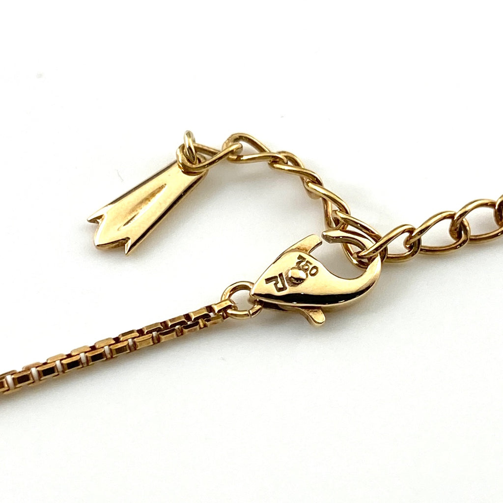 ポーラ メレダイヤ デザインネックレス YG イエローゴールド ペンダント ネックレス 750 ダイヤモンド レディース 【中古】brjwl