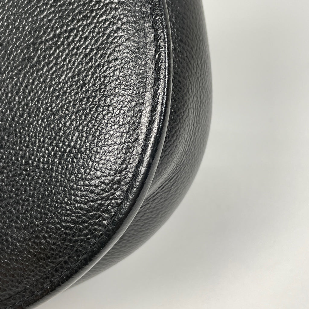 イヴ・サンローラン ロゴ ショルダーバッグ ヴィンテージ ショルダーバッグ レザー ブラック レディース 【中古】brbag