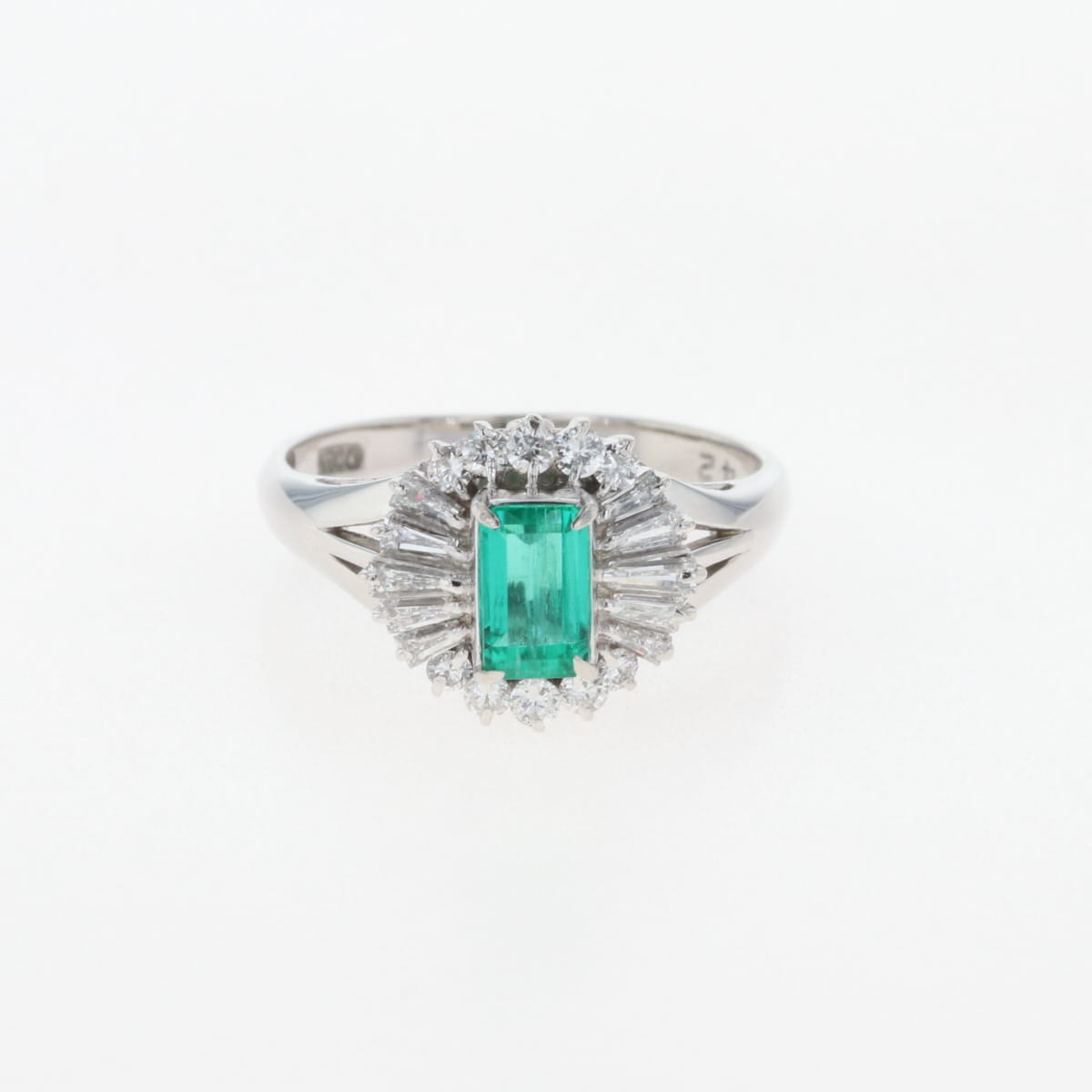 プラチナ　エメラルド　チャーム TALISMANIC EMERALD(5月誕生石) CHARM(2JC0088)K10 チャーム