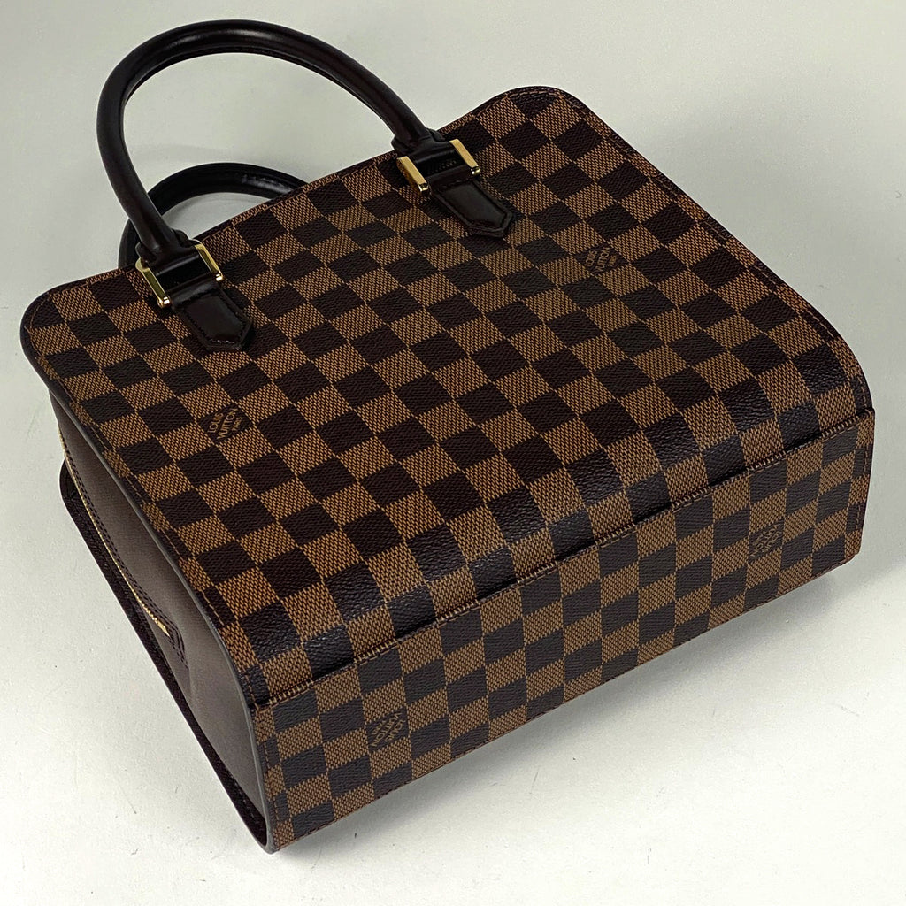ルイ・ヴィトン トリアナ 手提げ ハンドバッグ ダミエ ブラウン N51155 レディース 【中古】brbag