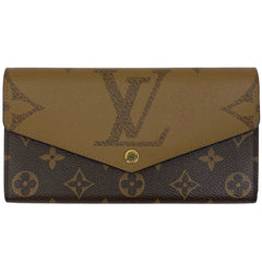 ルイ・ヴィトン ポルトフォイユ サラ ジャイアント リバース 長財布 モノグラム ブラウン M80726 レディース 【中古】brbag