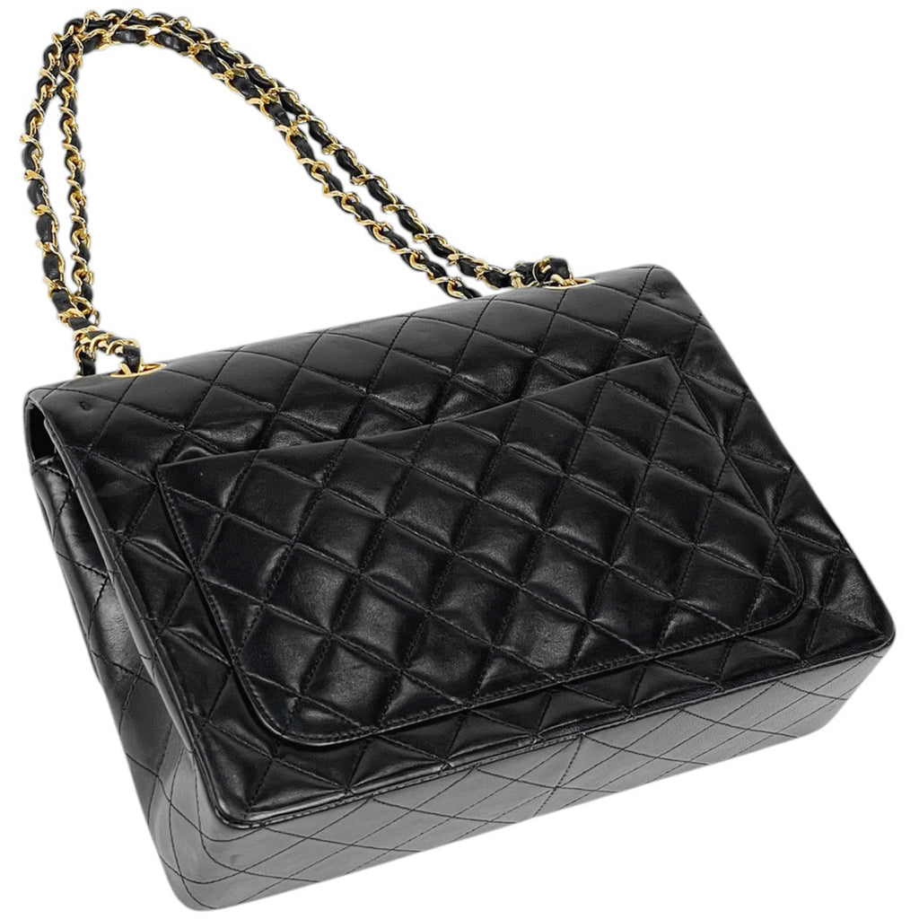 【在庫一掃】 【ジャンク品】シャネル マトラッセ Wフラップ チェーン ショルダーバッグ ココマーク ショルダーバッグ レザー ブラック レディース 【中古】 brbag