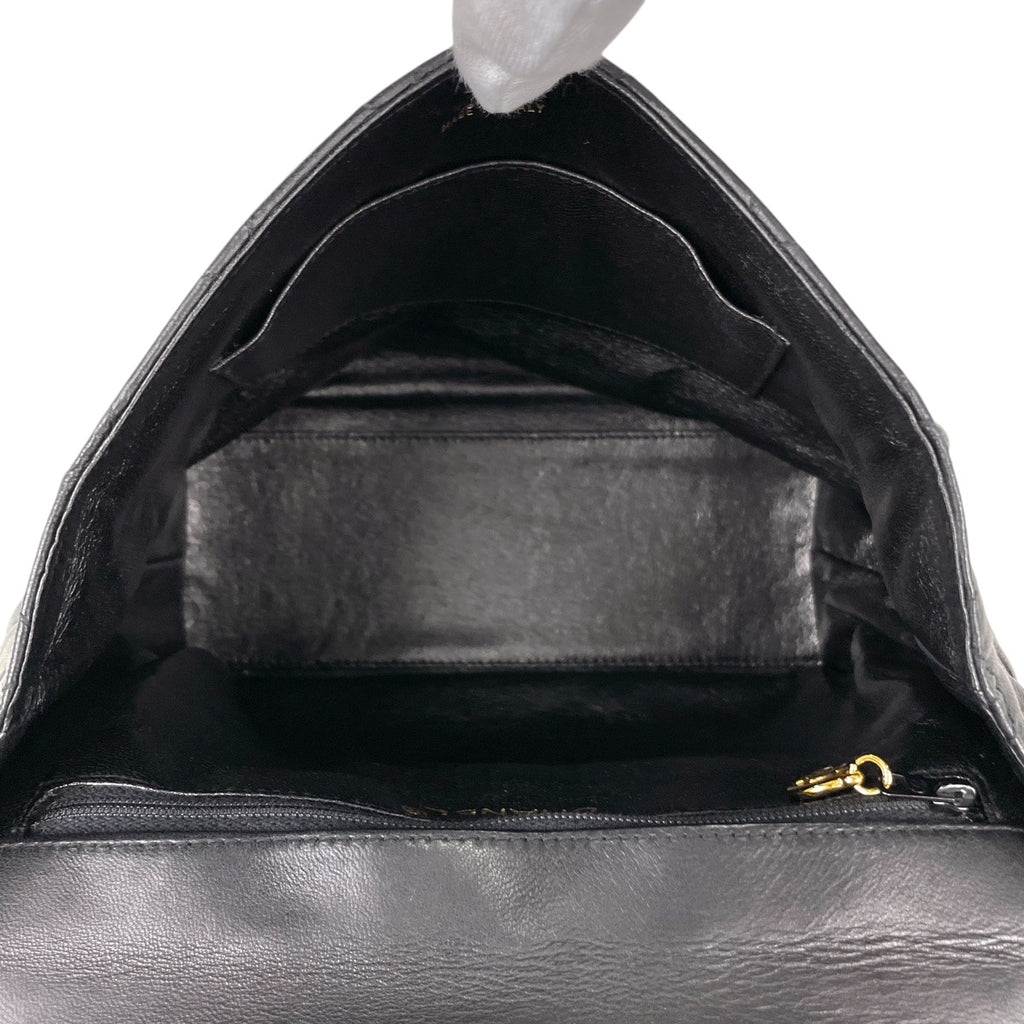 シャネル ココマーク ショルダーバッグ ターンロック ツイスト ショルダーバッグ レザー ブラック レディース 【中古】