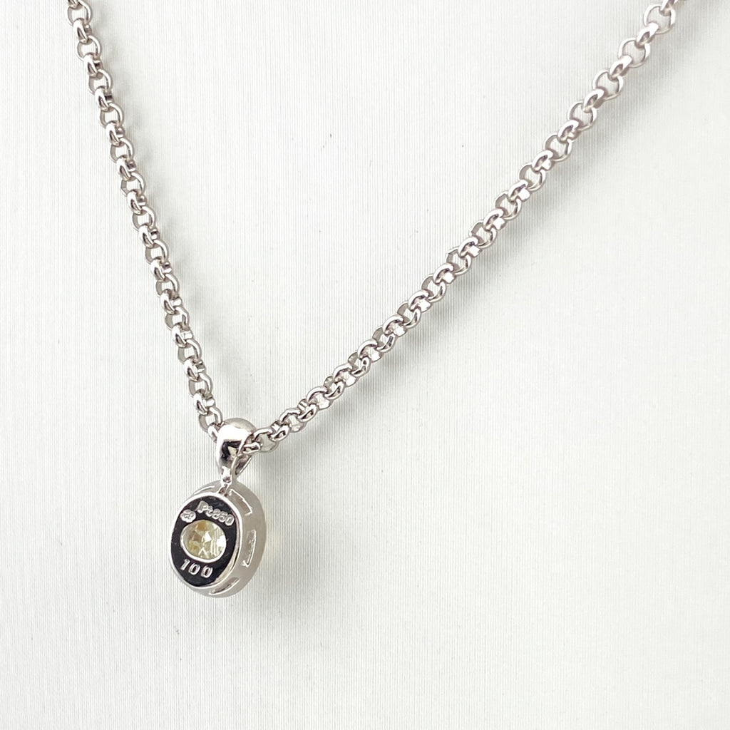 ダイヤモンド デザインネックレス プラチナ ペンダント ネックレス Pt850 ダイヤモンド レディース 【中古】nbjwl