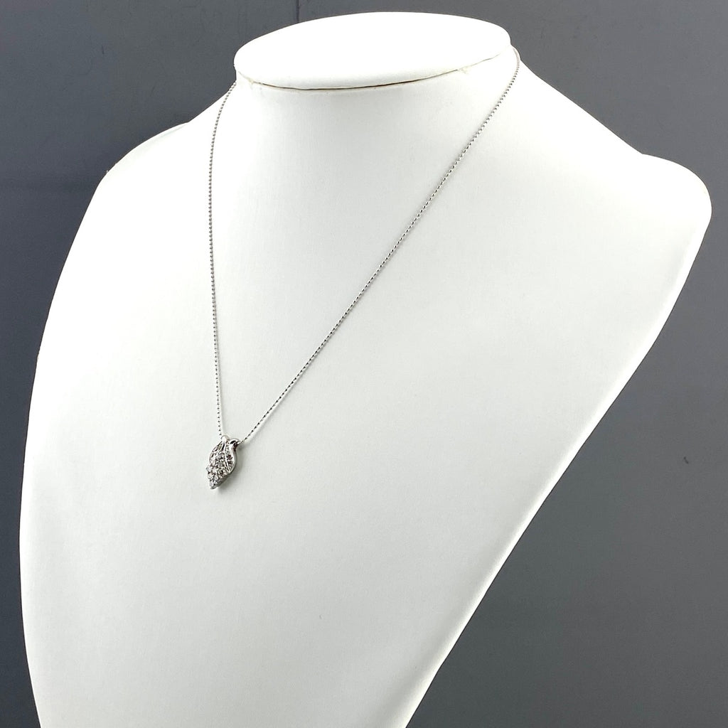 メレダイヤ デザインネックレス プラチナ ペンダント ネックレス Pt900 Pt850 ダイヤモンド レディース 【中古】nbjwl