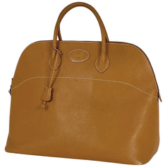 エルメス ボリード 45 ハンドバッグ ブッフル ブラウン レディース 【中古】 brbag