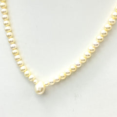 【在庫一掃】 タサキ パール デザインネックレス YG イエローゴールド 真珠 ネックレス K18 パール レディース 【中古】brjwl