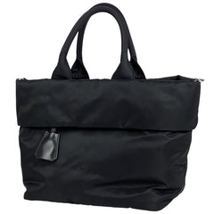 プラダ ロゴプレート トートバッグ 2WAY ショルダーバッグ トートバッグ ナイロン ネロ(ブラック) レディース 【中古】brbag